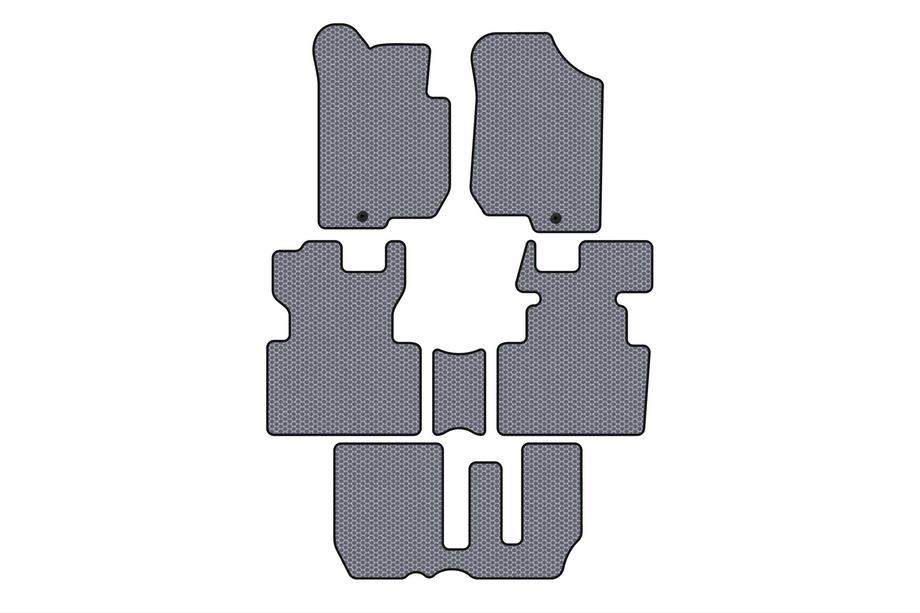 Kia Carens 1999-2012 Rubber floor mats Carsuit (2006-2012, 3 rows, 7-seater, grey) Photo 1