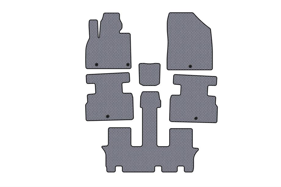 Kia Stonic 2017- Rubber Floor Mats Carsuit (3 Rows, 7-Seater, Grey) Image