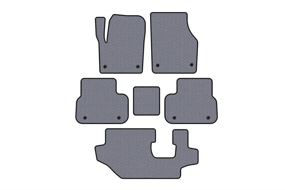 Land Rover Discovery Sport 2014- Rubber floor mats Carsuit (2014-2019, 3 rows, gray) Image