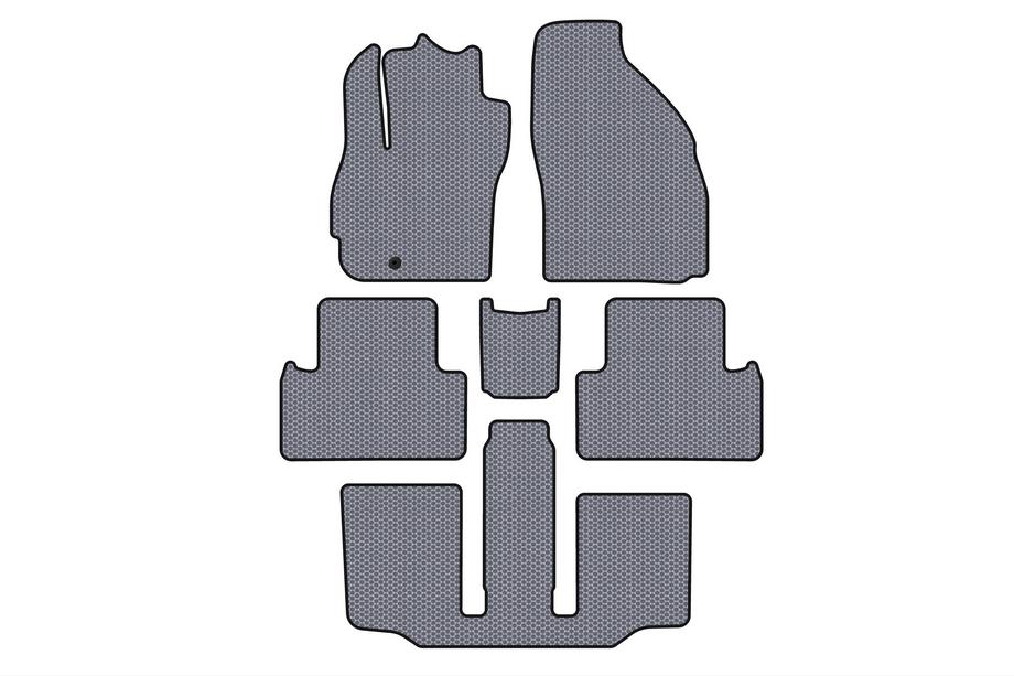 Mazda 5 2005-2009 Rubber Floor Mats Carsuit (3 Rows, 7-Seater, Grey) Image
