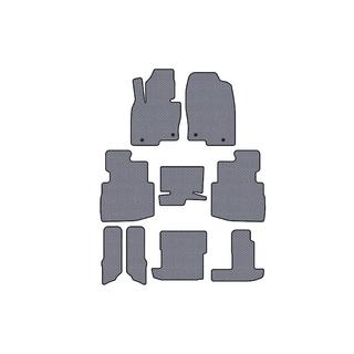 Rubber Floor Mats Carsuit (3 Rows, 7-Seater, Grey) photo 1