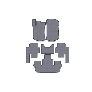 Rubber floor mats Carsuit (3 rows, gray) photo 1