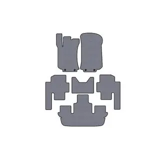 Rubber floor mats Carsuit (3 rows, gray) photo 1