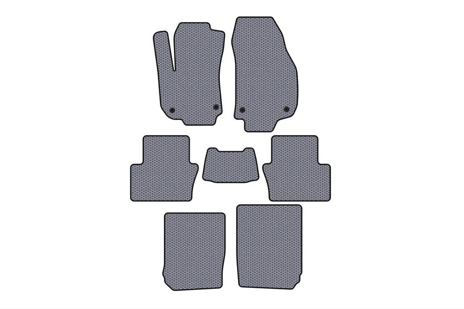Opel Zafira B 2005–2011 Rubber floor mats Carsuit (3 rows, gray) Image