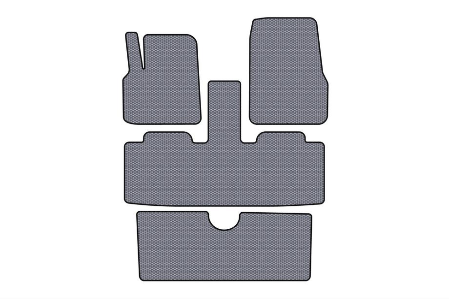 Renault Espace 2002-2014 Rubber Floor Mats Carsuit (3 Rows, 7-Seater, Grey) Image