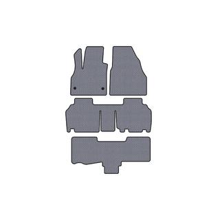 Rubber floor mats Carsuit (3 rows, 5-door/7-seater, gray) Renault Kangoo 2008–2020 photo 1