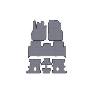 Rubber floor mats Carsuit (3 rows, gray) photo 1