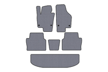 Seat Alhambra 2010- Rubber floor mats Carsuit (3 rows, gray) photo 1