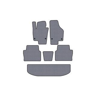 Rubber floor mats Carsuit (3 rows, gray) photo 1