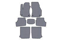 Opel Zafira A 1998-2005 Rubber floor mats Carsuit (3 rows, 2003-2005, 7-seater, grey) photo 1
