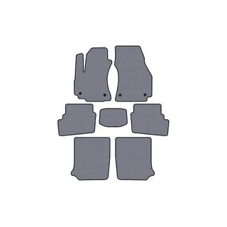 Rubber floor mats Carsuit (3 rows, 2003-2005, 7-seater, grey) Opel Zafira A 1998-2005 photo 1