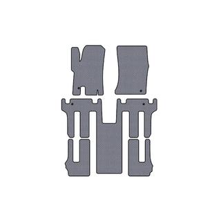 Rubber floor mats Carsuit 2004-2008 (3 rows, grey) Ssang Yong Rodius photo 1