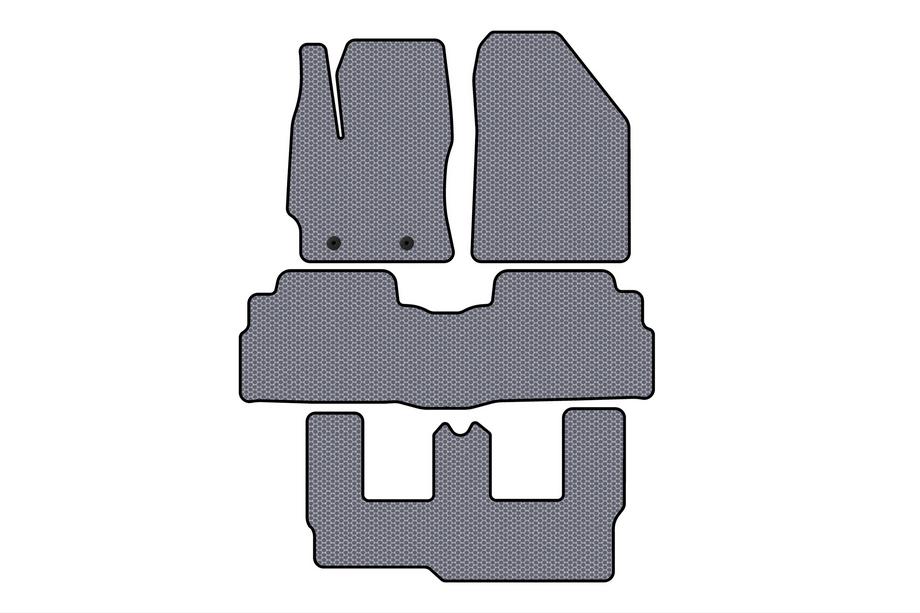 Toyota Verso 2009–2018 Rubber Floor Mats Carsuit (3 Rows, 7-Seater, Grey) Photo 1
