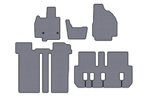 Toyota Previa 2006-2019 Rubber floor mats Carsuit (3 rows, 6-seater, gray) photo 1