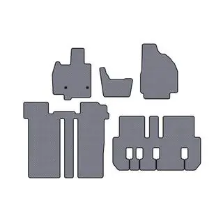 Rubber floor mats Carsuit (3 rows, 6-seater, gray)