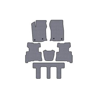 Rubber floor mats Carsuit (3 rows, 2014-2024, 7-seater, gray) photo 1