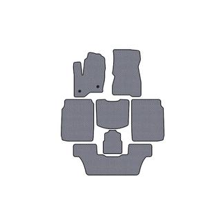 Rubber floor mats Carsuit (3 rows, 2013-2019, gray) Ford Flex 2009-2019 photo 1