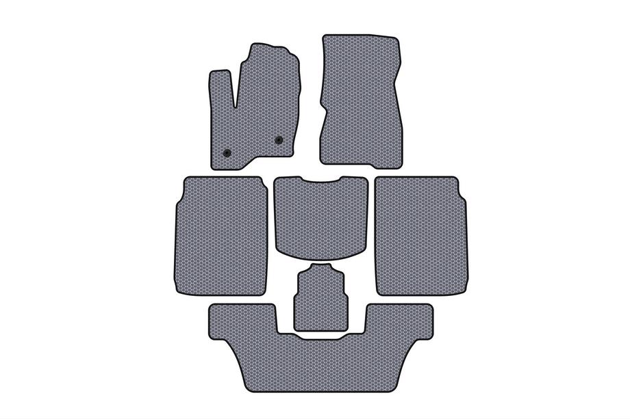 Ford Flex 2009-2019 Rubber floor mats Carsuit (3 rows, 2013-2019, gray) Image