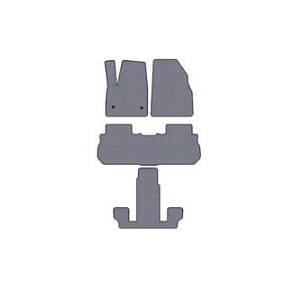 Rubber floor mats Carsuit (3 rows, 2017-2019, gray) GMC Acadia 2017- photo 1