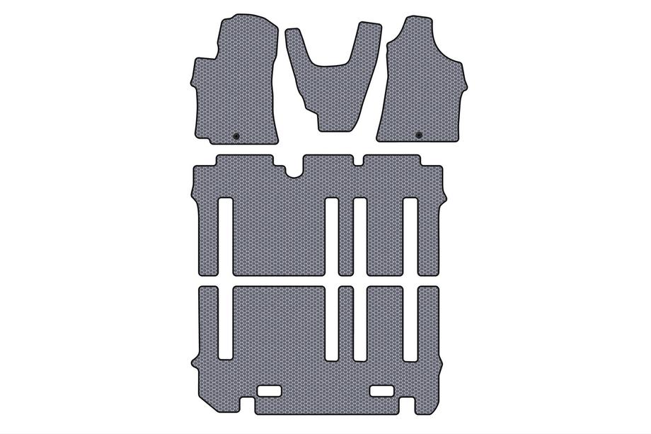 Hyundai H300, H1, Starex 2008-2020 Rubber Floor Mats Carsuit (Full Set, Grey) Image