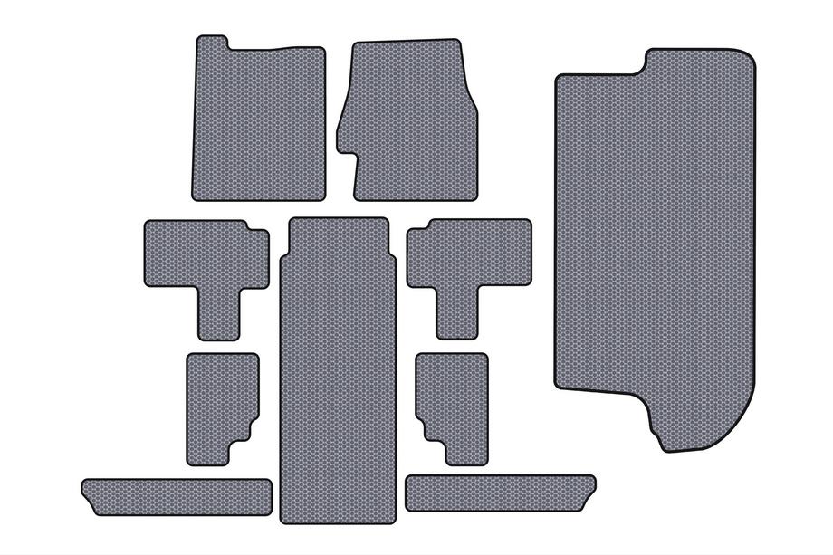 Kia Carnival 2002-2013 Rubber Floor Mats Carsuit (Full Set, Grey) Photo 1