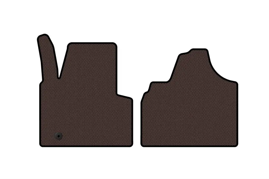 Citroen Jumpy 2007–2017 Rubber Floor Mats Carsuit (Brown) Photo 1