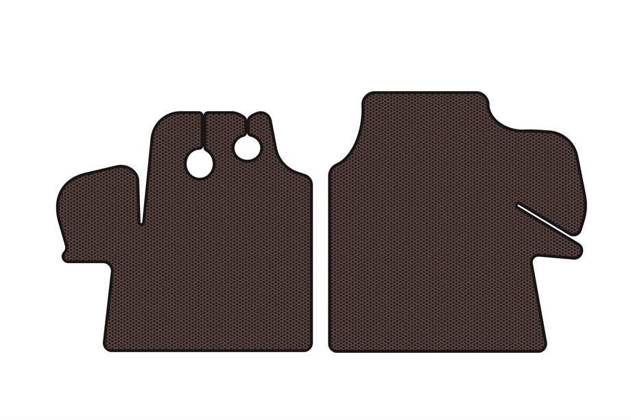 Fiat Ducato 1995-2006 Rubber floor mats Carsuit (2002-2006, brown) Image