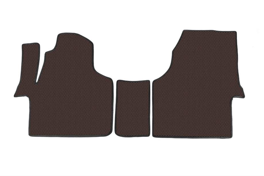 Volkswagen Crafter 2006-2016 Rubber Floor Mats Carsuit V1 (Brown) Image