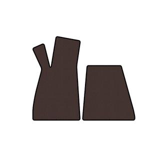 Rubber Floor Mats Carsuit (Roadster, Brown) Smart 1998-2007 photo 1