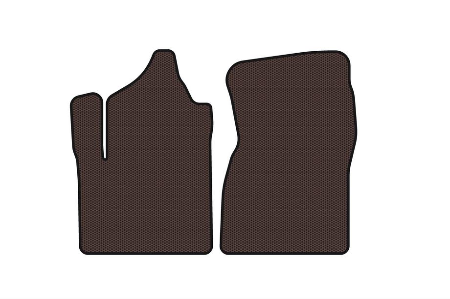 GMC Sierra 2013-2019 Rubber Floor Mats Carsuit (Brown) Image
