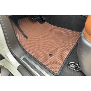 Rubber floor mats Carsuit (2007-2012, brown) Toyota Land Cruiser 200 2007-2021 photo 1