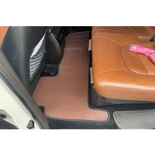 Rubber floor mats Carsuit (2007-2012, brown) Toyota Land Cruiser 200 2007-2021 photo 3