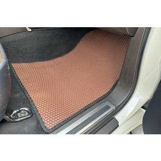 Rubber floor mats Carsuit (2007-2012, brown) Toyota Land Cruiser 200 2007-2021 photo 2