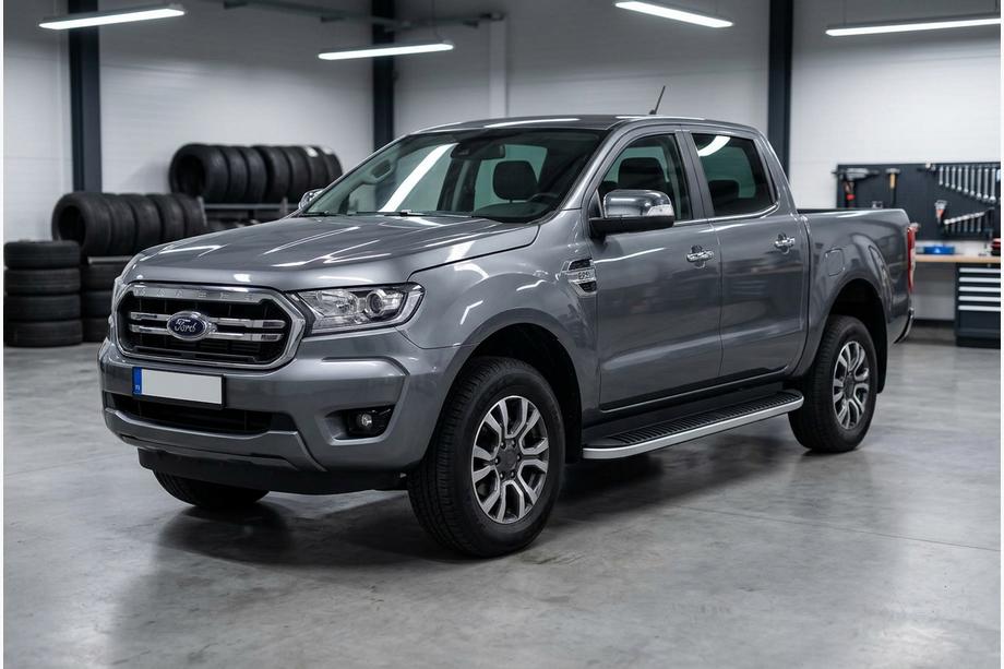 Ford Ranger 2011–2022 Side Steps Tayga Grey (2 pcs, Aluminum) Image