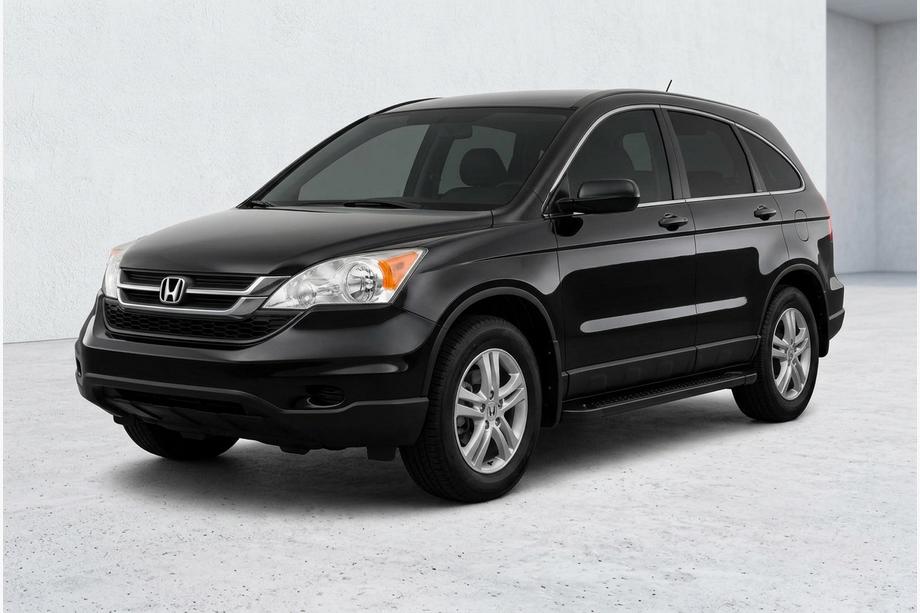 Honda CRV 2007-2011 Side Steps Allmond Black (2 pcs, Aluminum) Photo 1