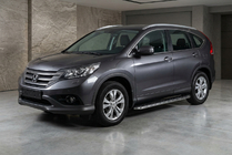 Honda CRV 2012-2016 Side Steps Maydos V1 (2 pcs, Aluminum & Stainless Steel) photo 1