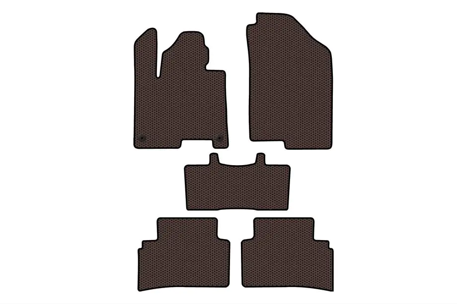 Kia Sportage 2021- Rubber Floor Mats Carsuit (Brown) Image