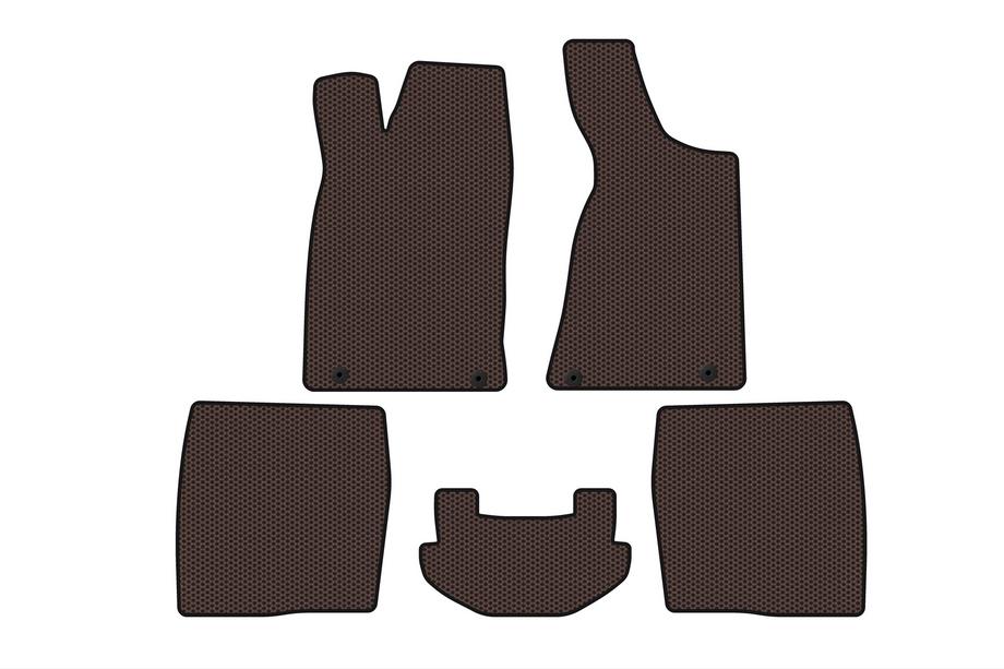 Audi 80/90 1987-1996 Rubber floor mats Carsuit (1987-1991, Sedan, brown) Image