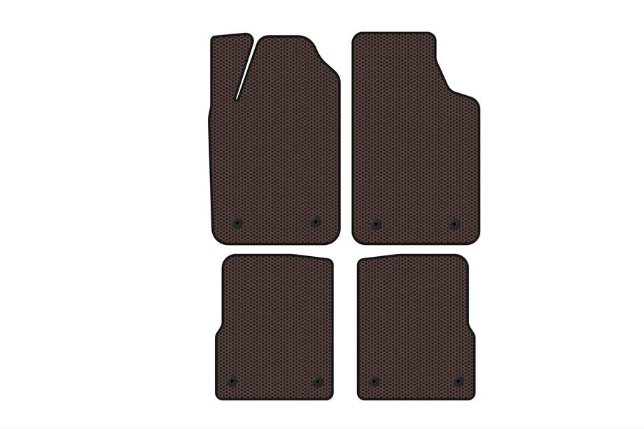 Audi A2 1999-2005 Rubber floor mats Carsuit (HB, brown) Image