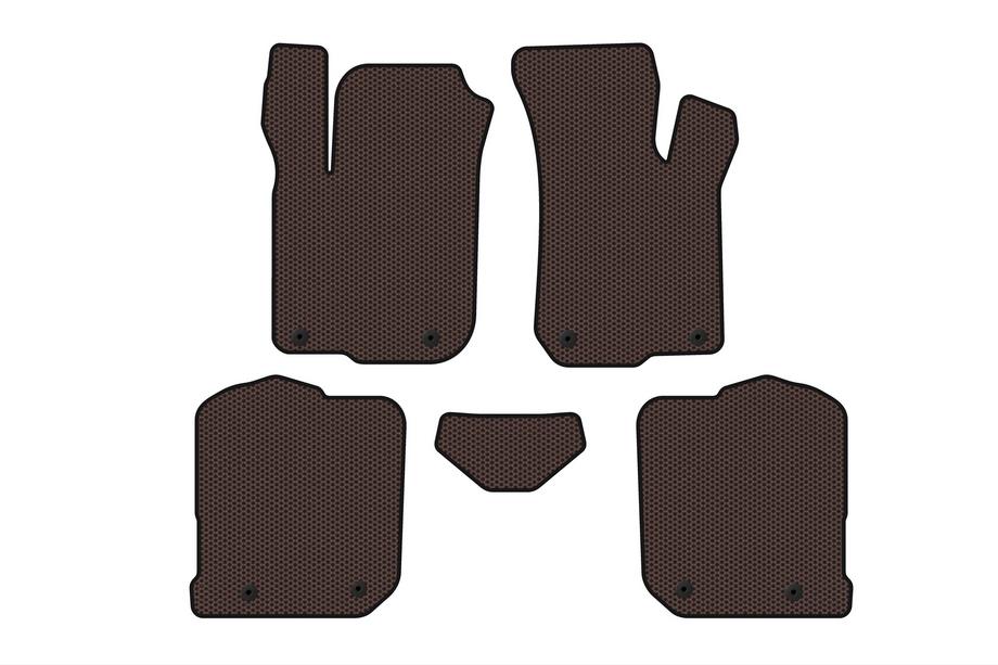 Audi A3 1996-2003 Rubber floor mats Carsuit (HB, brown) Image