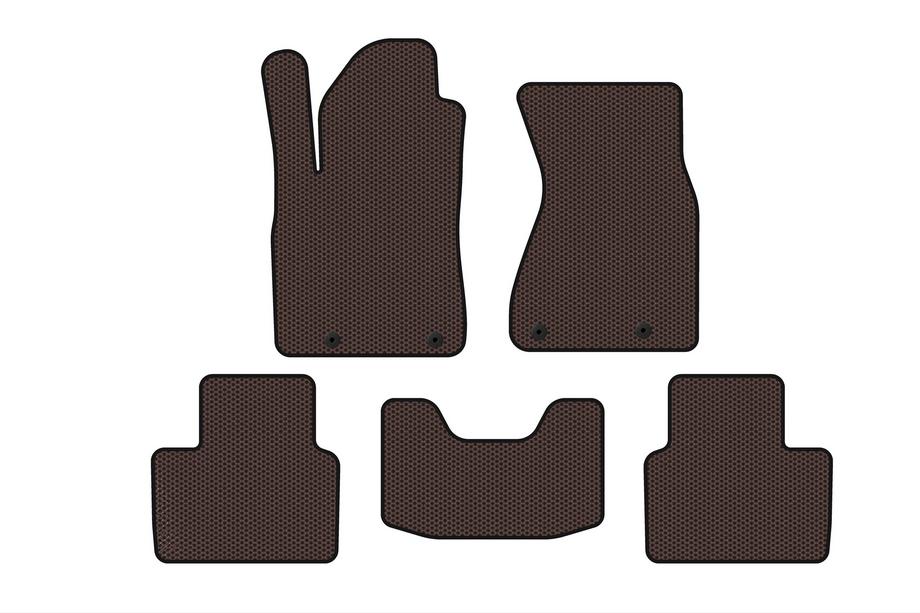 Audi A8 1994-2002 Rubber floor mats Carsuit (Sedan, brown) Image