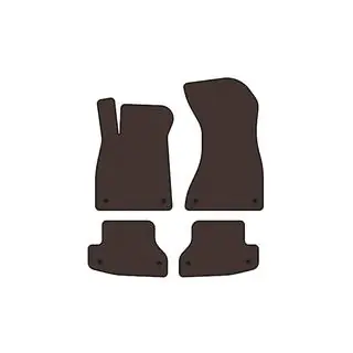 Rubber floor mats Carsuit (Coupe, brown) photo 1