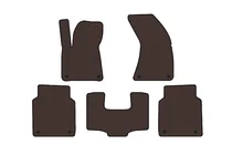 Audi A8 2010-2018 Rubber Floor Mats Carsuit (Long, Brown) photo 1
