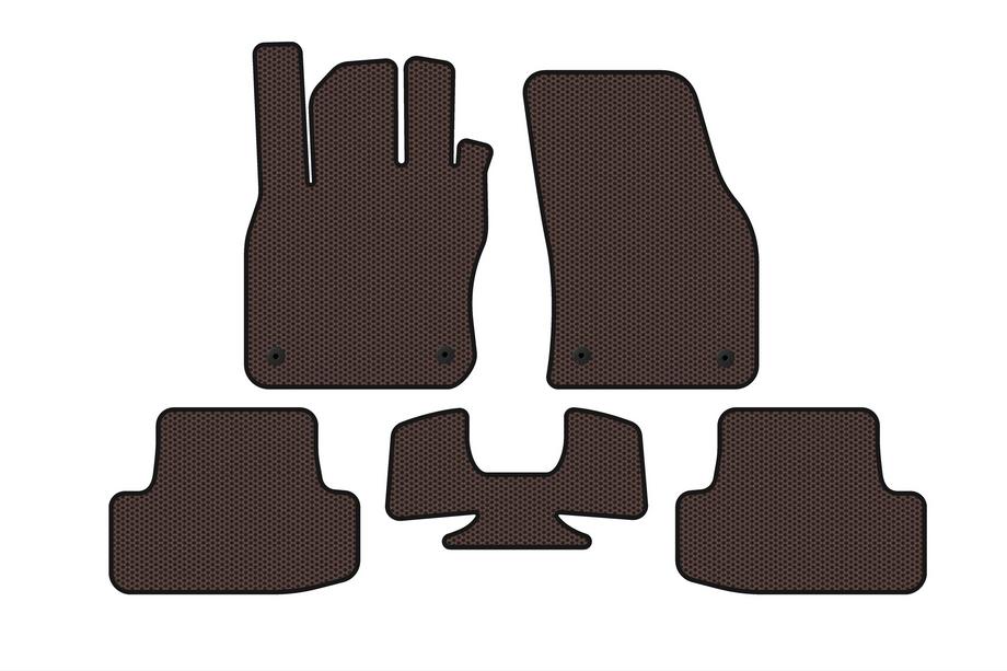 Audi Q2 2016- Rubber Floor Mats Carsuit (Brown) Image