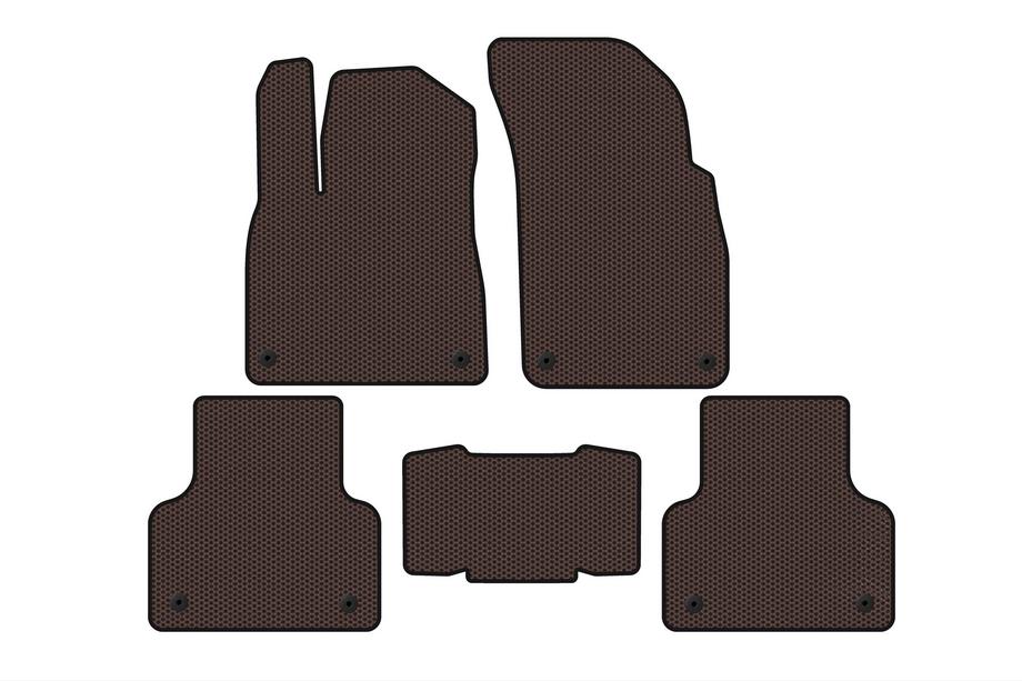 Audi Q8 2018- Rubber Floor Mats Carsuit (Brown) Image