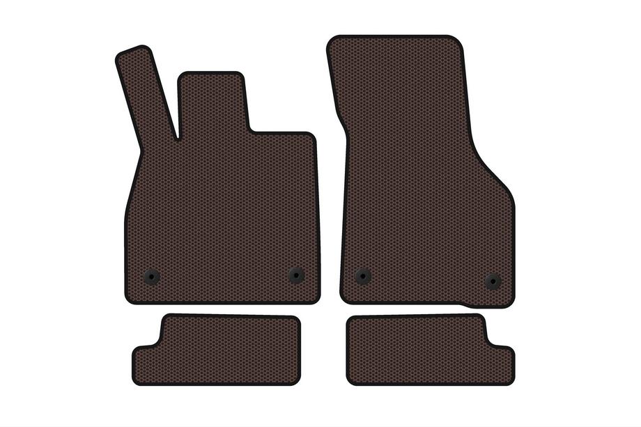Audi TT 2014-2023 Rubber floor mats Carsuit (Coupe, brown) Photo 1