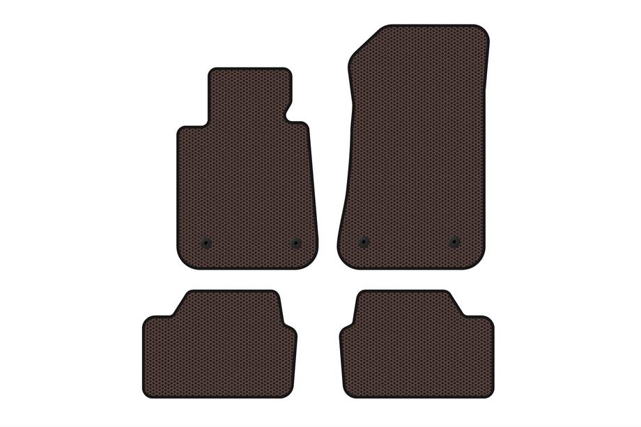 BMW 1 Series E81/E82/E87/E88 2004-2011 Rubber Floor Mats Carsuit (Brown) Image