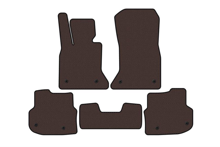 BMW 5 Series F10/F11 2010–2016 Rubber Floor Mats Carsuit 2010-2013 (Brown) Image