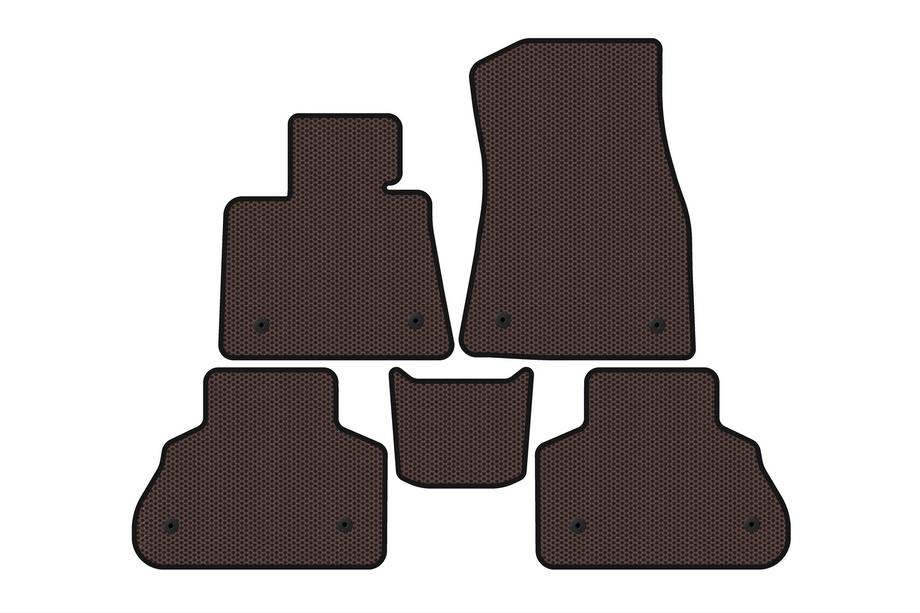 BMW X5 G05 2019–2026 Rubber Floor Mats Carsuit (Brown) Image