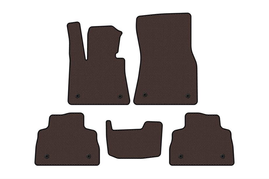 BMW X6 G06 2019–2027 Rubber Floor Mats Carsuit (Brown) Photo 1